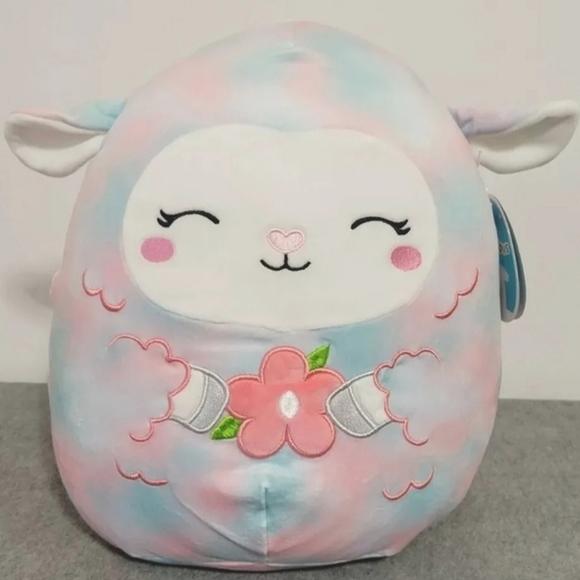 12" Lula Easter Sheep Lamb NWT Kellytoy HTF Exclusive Canada 2022 Squishmallow - Picture 1 of 1